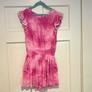 Girls Loveshackfancy pink dress